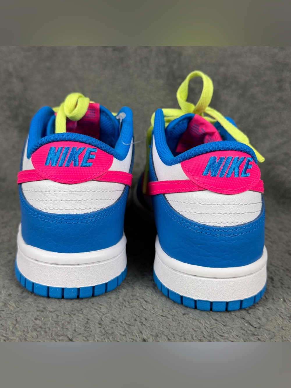 Nike Dunk Low Shoes Womens Size 7 Photo Blue Hyper Pink Sneakers 5.5Y IB7747-406 - Picture 6 of 12